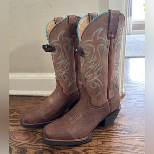 Shyanne, Women’s Xero Gravity Embroidered Performance Cowboy Boot, Square Toe